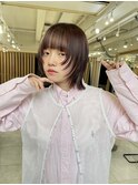 ◎ボブ似合わせカットウェーブミディアムメルティーカラー