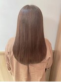 縮毛矯正ロング♪酸性ストレート髪質改善ココアベージュ