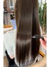 梅雨対策☆髪質改善縮毛矯正+カット+トリートメント￥23300→19800