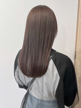 ミュラ(mulah) アッシュブラウンくすみカラー＊ストレートロング透明感カラー