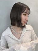 ブリーチなしカラー伸ばしかけヘア簡単スタイリング小顔ヘア