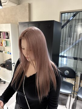 セレーネヘアー オオサカ 心斎橋店(Selene hair OSAKA) ピンクベージュ/ピンク