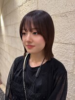 ハピネス 河原町店(Happiness)&nbsp;切りっぱなしボブ　シースルーバング　京都美容室　進詩織