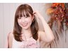 前髪ポイント縮毛+トリートメント　7,700円