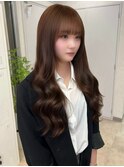 【韓国風スタイル】【小顔カット】【ムルギョル巻き】【艶髪】