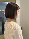 ぱつっとボブ　ミニボブ　美髪矯正　立川