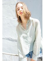 レゴ(REGO) #小顔黒髪クラゲヘアーオリーブグレーココアベージュ