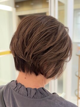 白髪ぼかし×ハイライト