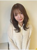 ブラウン/巻き髪