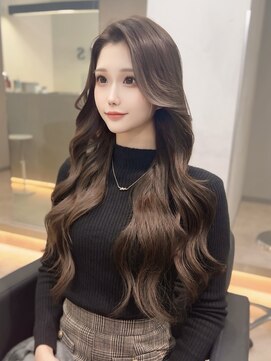 ラピス 福岡天神店(Lapis) アッシュブラウン×エクステ70枚