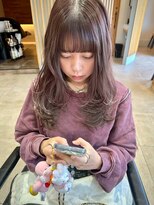 シュプール(SPUR)&nbsp;フレンチバング◎ココアブラウン小顔無造作カール韓国レイヤー