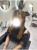 編み上げハーフツイン