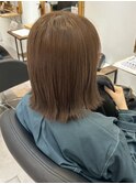 ブリーチなしハイトーンベージュブラウン