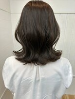 ナンバー ノード 渋谷(N° node) 髪質改善トリートメント艶髪グレージュくびれミディアム渋谷