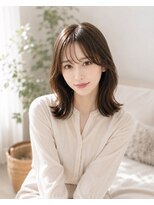 グロウ 赤羽(grow)&nbsp;ミディアム×アッシュベージュ×韓国風レイヤー