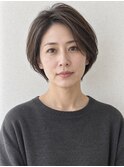 【HEY 松本】大人ショートボブ×白髪ぼかしハイライト