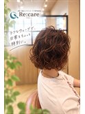 【40代/髪質改善】ラフウェーブの大人ショート♪