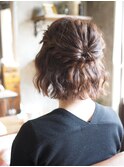 ハーフアップアレンジ