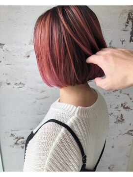 エル(ailes) バレイヤージュ×ピンク