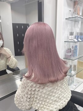 ペレ 渋谷(PELE) K27_ホワイトピンク ブリーチ1~2回