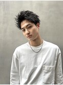 大流行!!スパイキーショート×ランダムパーマ