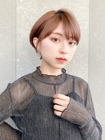 ロンド レグリーズ 立川(Lond leglise)&nbsp;ショート×顔周り×前髪×シルキーベージュ×グレージュカラー