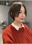 【 ハンサムショートボブ × ぷつっとカット 】浅野美紀