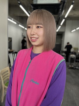 コード 四条河原町駅店(CHORD) ハイトーンボブ/ミルクティーベージュ/京都三条河原町/髪質改善