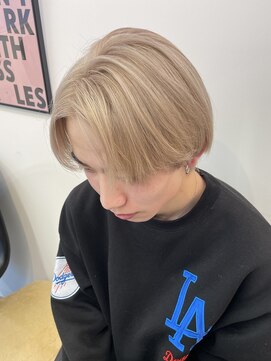 ペレ 渋谷(PELE) 切りっぱなしボブ/エアリーロング/美髪/ピンクブラウン/渋谷