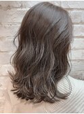 ブリーチなし透明感抜群グレージュ♪