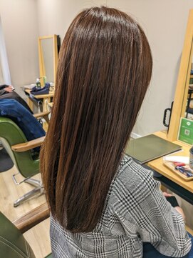 ヘアサロン ナノ(hair salon nano) ナチュラルストレート&ベージュブラウン