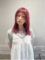 タロ(TALO)&nbsp;【TALO】ピンクレッドカラー×デザインカット