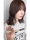艶カラー long bob×chocolate beige