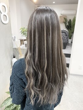 エイティエイト(88) エクステ×バレイヤージュ