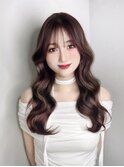 秋カラー【韓国風ウェーブヘア】