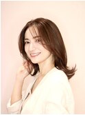 ミディアムレイヤースタイル