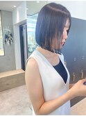 メルティカラー似合わせカットウェーブミディアム縮毛矯正ボブ