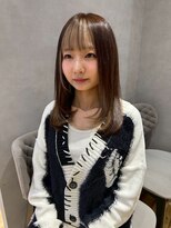 ジルバイジアン(JILL by GIEN)&nbsp;バングカラー/ミルクティーベージュ/レイヤーカット