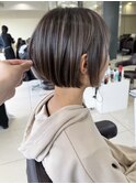 【50代・60代奈良】艶感ショートボブ/髪質改善／ミセス/ウルフ