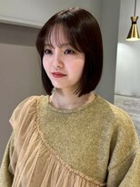 アースコアフュールボーテ 川越店(EARTH coiffure beaute) ナチュラルベージュ_ヨシンモリ_顔周りレイヤー_レイヤーカット