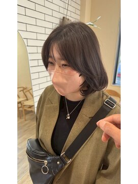 シフト(SHEEFT) 結べるボブ＊オリーブベージュ透明感＊大人可愛い20代30代