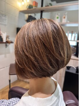 チアー ヘアリラクゼーション(cheer HAIRRELAXATION) 前下がりショートボブ