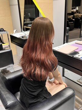 エイトヘアー(8 HAIR) ミルクティー×ピンク