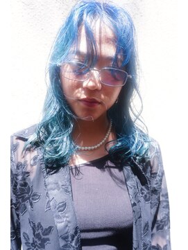 キジ(KIJI) フェイスレイヤー/サファイアブルー/ハイトーン/ダブルカラー