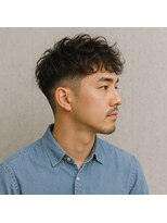スープレックス ヘアーデザイン(SOUPREX HAIR DESIGN)&nbsp;ツーブロックくせ毛風パーマ　20代 30代 40代 50代 60代　学割