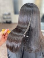 ハーシーバイアポロ 相模大野(HERSHE by apollo)&nbsp;x髪質改善/ホワイトグレージュ/レイヤーカット/チェリーブラウン