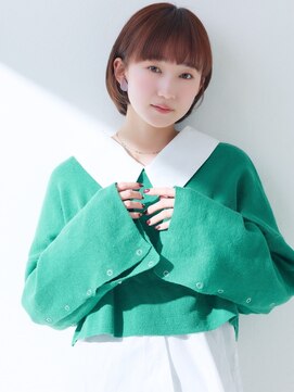 エトル バイ コムマティス 恵比寿駅前店(etre by comme Matisse) 小顔カット×透明感カラー[恵比寿駅/髪質改善/オリーブグレー]