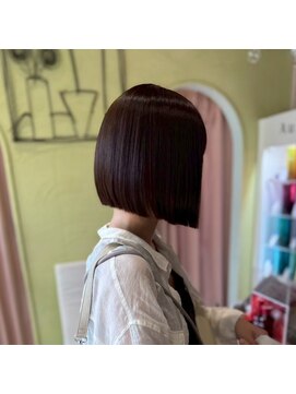 ヘアーコテージ ココ(hair cottage CoCo...) 切りっぱなし前下がりボブ