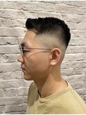 スキンフェードサイドパート
