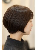 大人かわいい丸みショート
